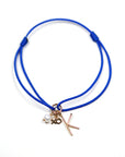 Cord Charm Bracelet Blue