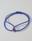 Cord Charm Bracelet Blue