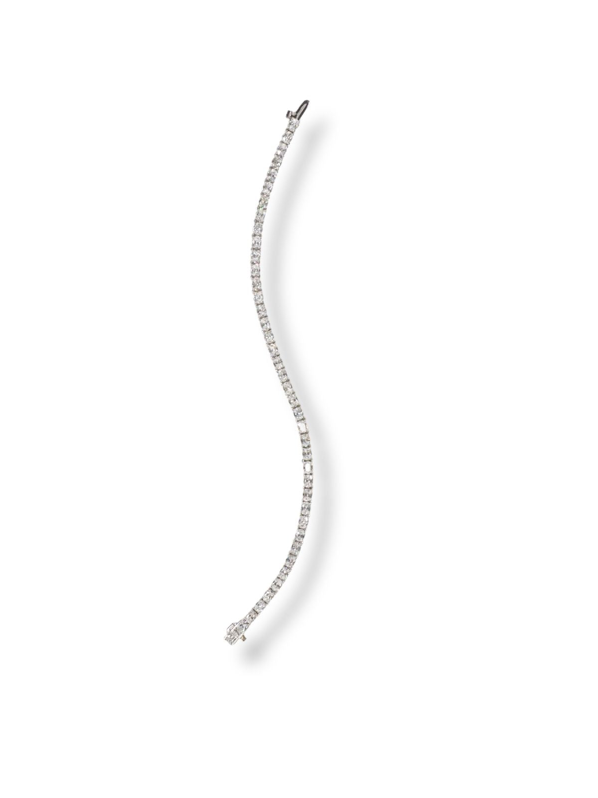 East-West Oval Lab Diamond Tennis Bracelet