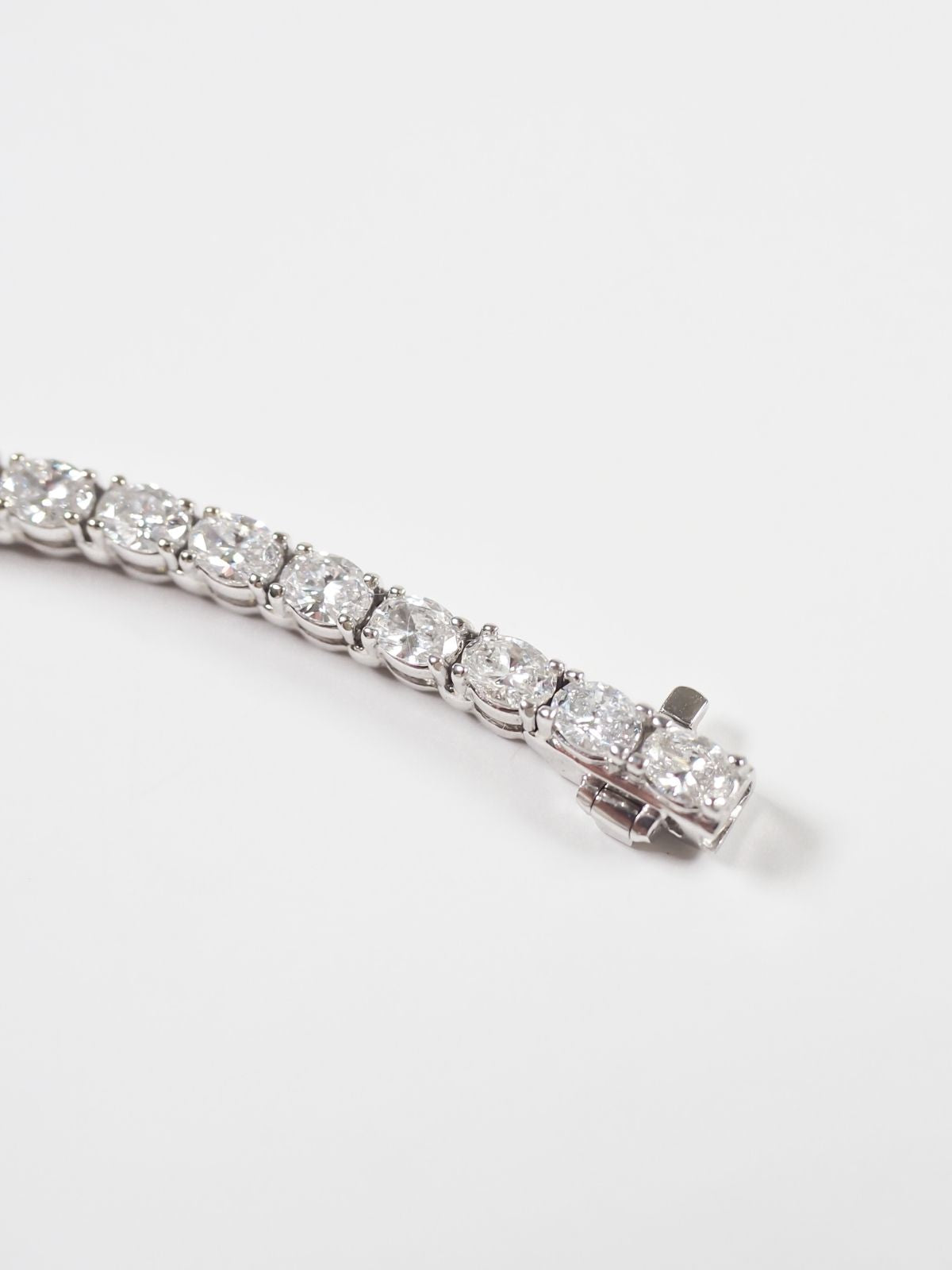 East-West Oval Lab Diamond Tennis Bracelet
