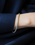 Emerald Cut Lab Diamond Tennis Bracelet