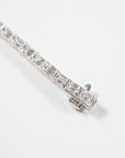 Emerald Cut Lab Diamond Tennis Bracelet