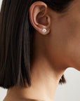 Round Lab Diamond Solitaire Studs