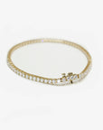 Lab Diamond Tennis Bracelet Yellow Gold
