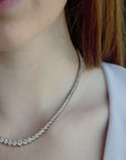 Lab Grown Tennis Necklace