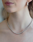 Lab Grown Tennis Necklace