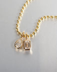 Pear Lab Diamond Ball Chain Necklace