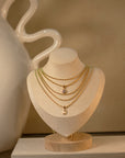 Emerald Cut Lab Diamond Ball Chain Necklace