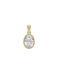 Oval Lab Diamond Pendant