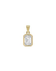 Emerald Cut Lab Diamond Pendant