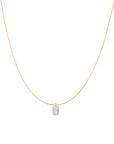 Ultra-Fine Petite Lab Diamond Pendant Necklace