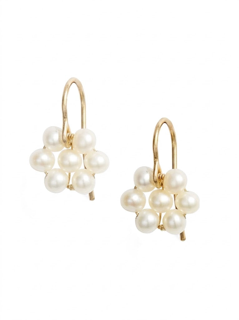 Pearl Flower Earrings