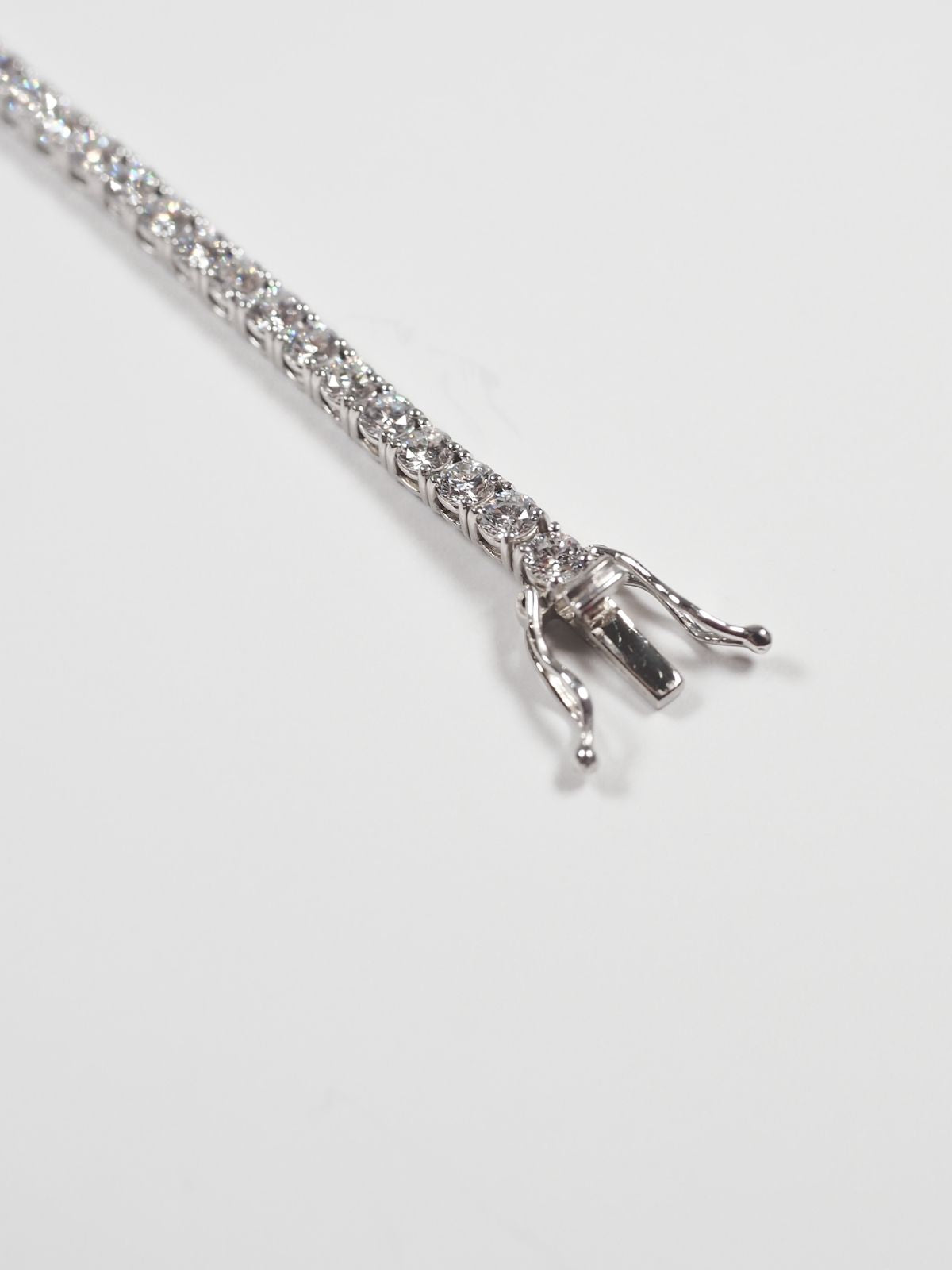 Round Lab Diamond Tennis Bracelet Large