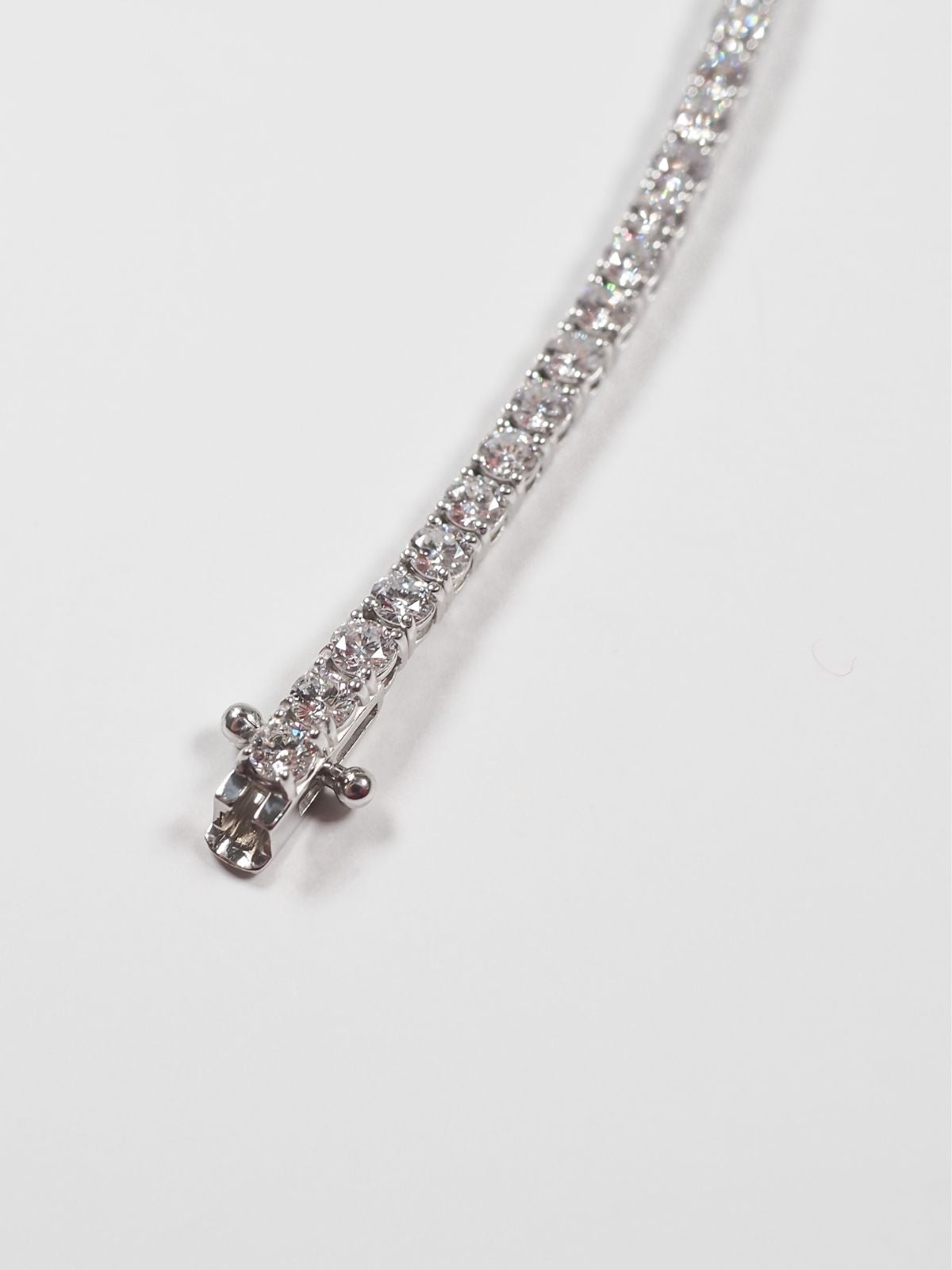 Round Lab Diamond Tennis Bracelet Large