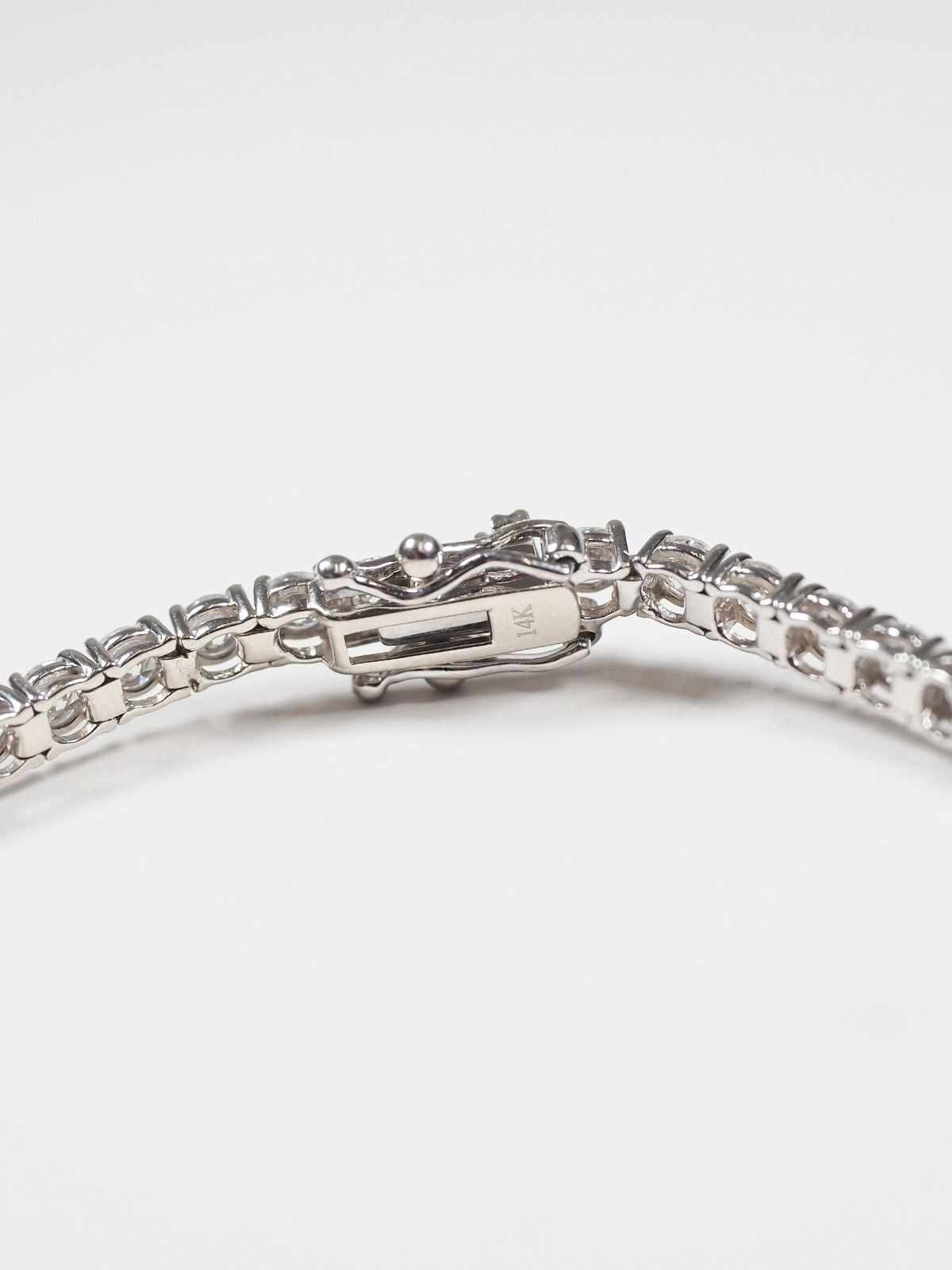 Round Lab Diamond Tennis Bracelet Large