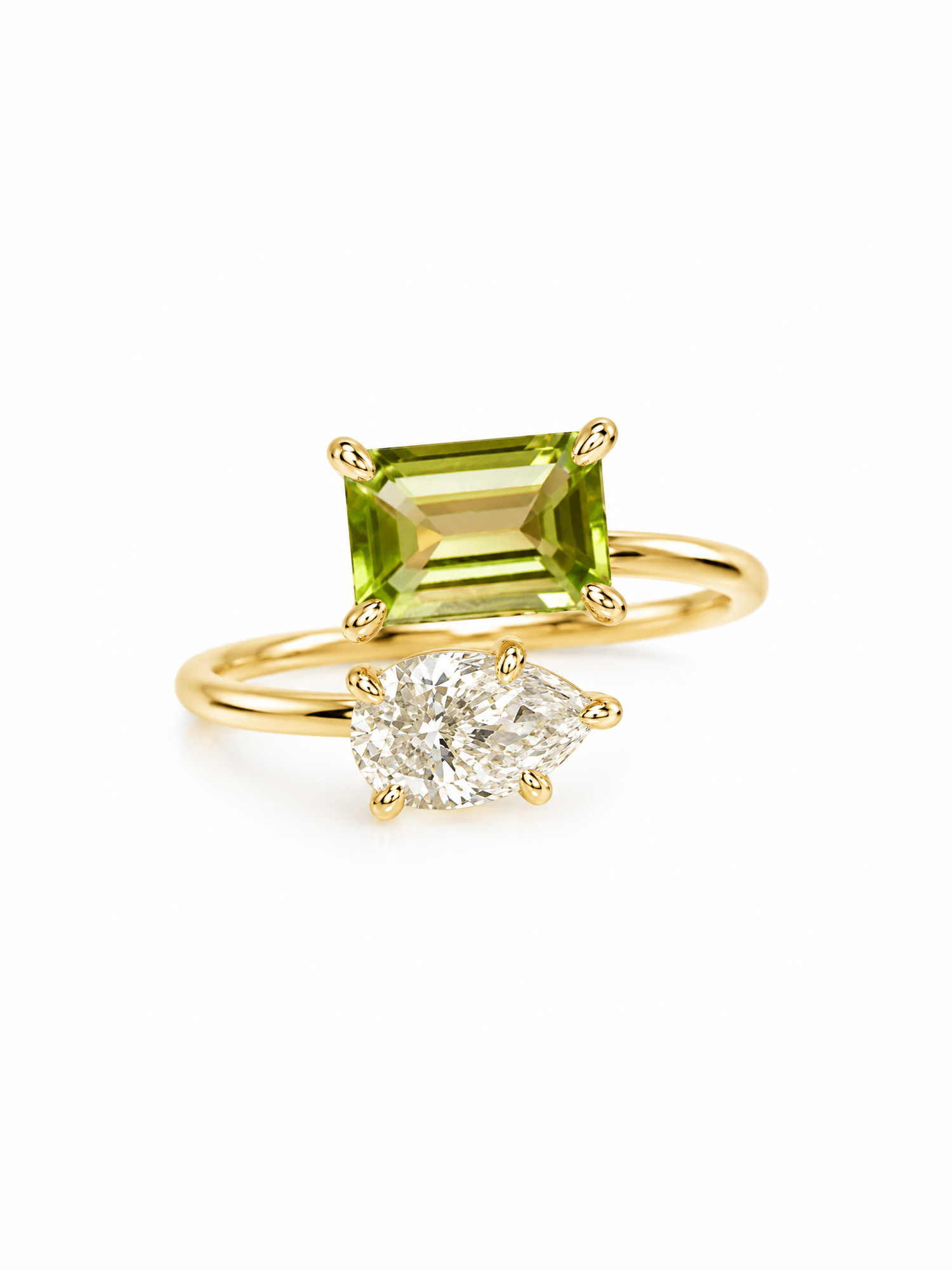 Toi et Moi Diamond &amp; Gemstone Ring