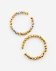 18K Shimmer Tri-Color Open Ring