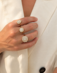 18K Grande Soleil Diamond Ring