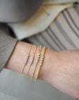 Mini Lab Diamond Bar Adjustable Bracelet