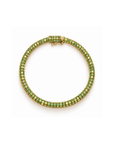 Natural Tsavorite Tube Tennis Bracelet