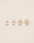 Akoya Pearl Studs White