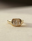 Bela Diamond Signet Ring