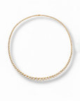 Lab Diamond Graduated Bezel Tennis Necklace