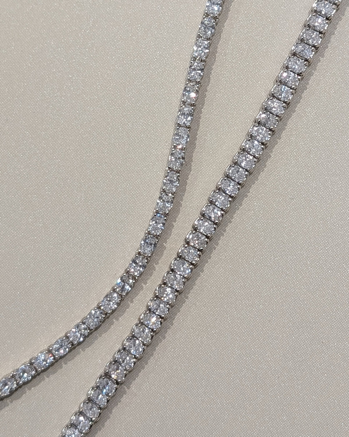 8ct Oval Lab Diamond Tennis Bracelet