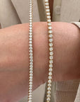 Lab Diamond Bezel Tennis Necklace