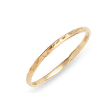 Skinny Hammered Gold Ring