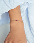 Ruby Chain Link Bracelet