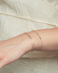 Double Box Shimmer Chain Bracelet