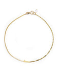 Number Contrast Chain Bracelet