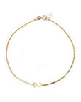 Number Contrast Chain Bracelet