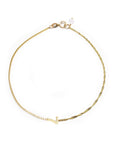 Number Contrast Chain Bracelet