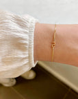 Number Contrast Chain Bracelet