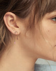 Ruby & Pink Sapphire Box Chain Earrings