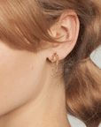 Shimmer Beaded Cluster Earrings