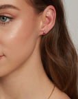 Rosecut Gemstone Diamond Earrings