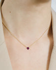 Sweetheart Gem Pendant Necklace