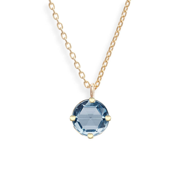 Rose Cut Gem Pendant Necklace