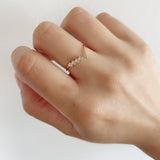 Open V Diamond Ring