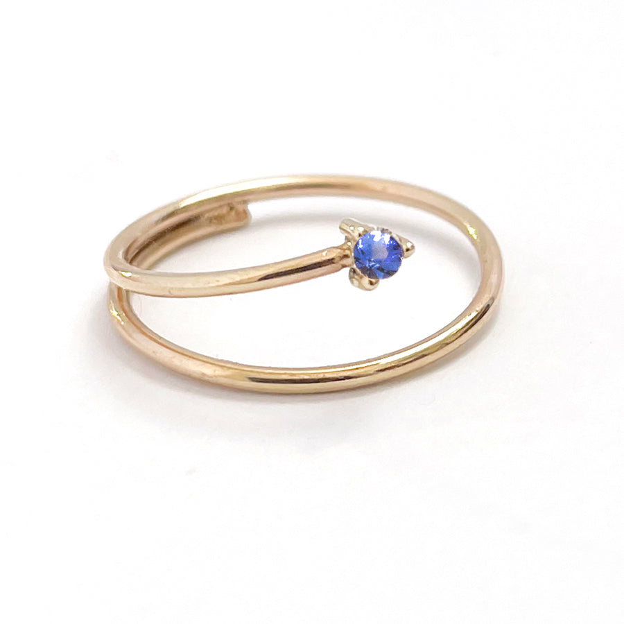 Sapphire wrap around best sale ring