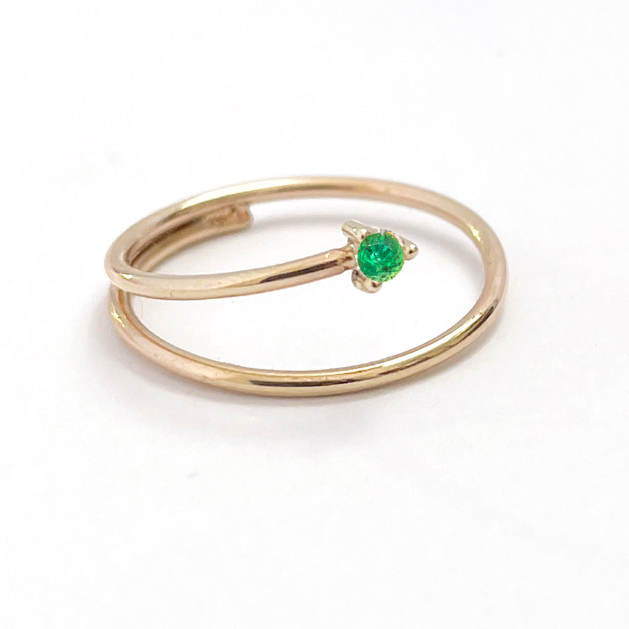 Wrap Around Emerald Ring