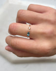 Diamond Marquise Blue Topaz Ring