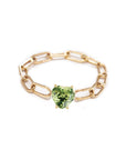Sweetheart Gem Chain Link Ring