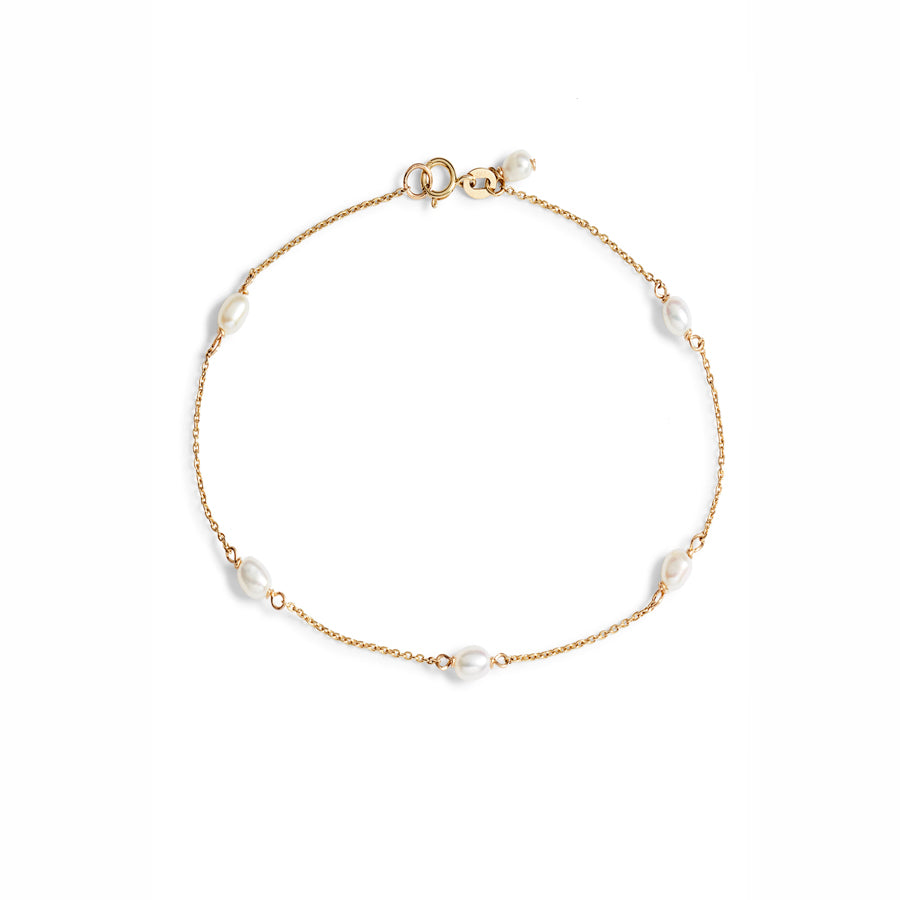 Keshi Pearl Chain Bracelet