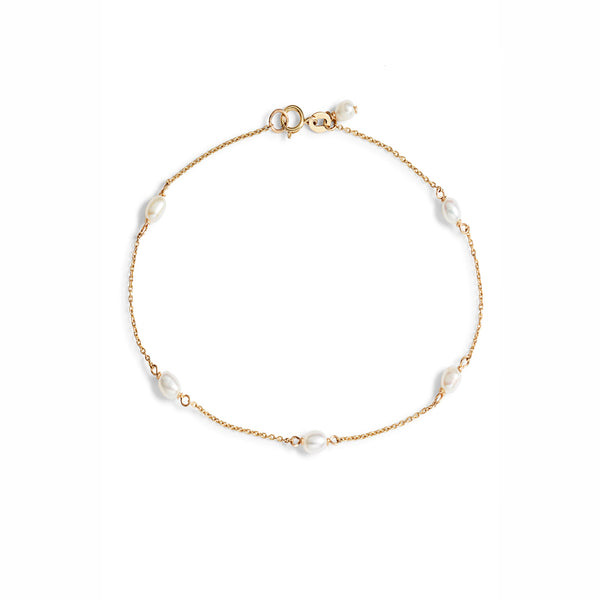 Keshi Pearl Chain Bracelet