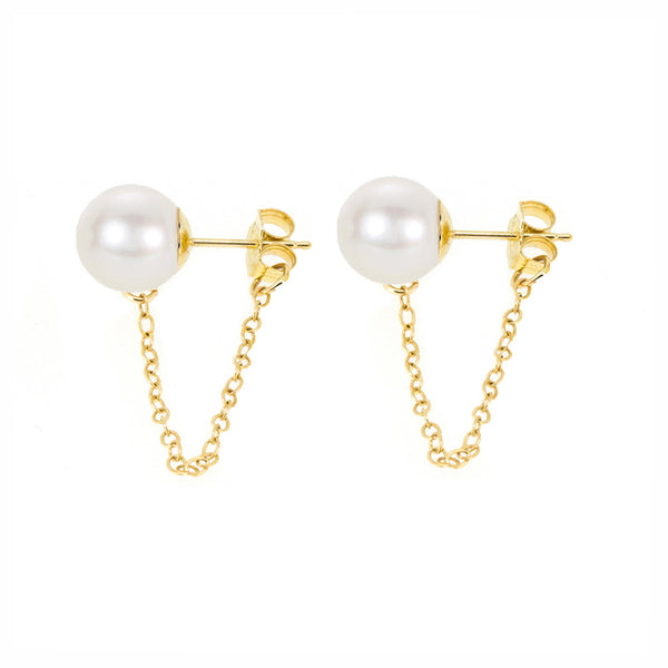 Pearl Chain Studs