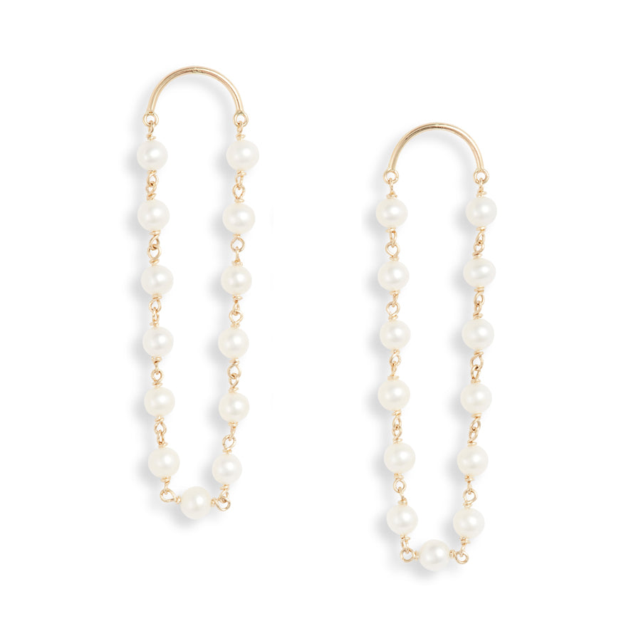 Pearl on sale strand earrings